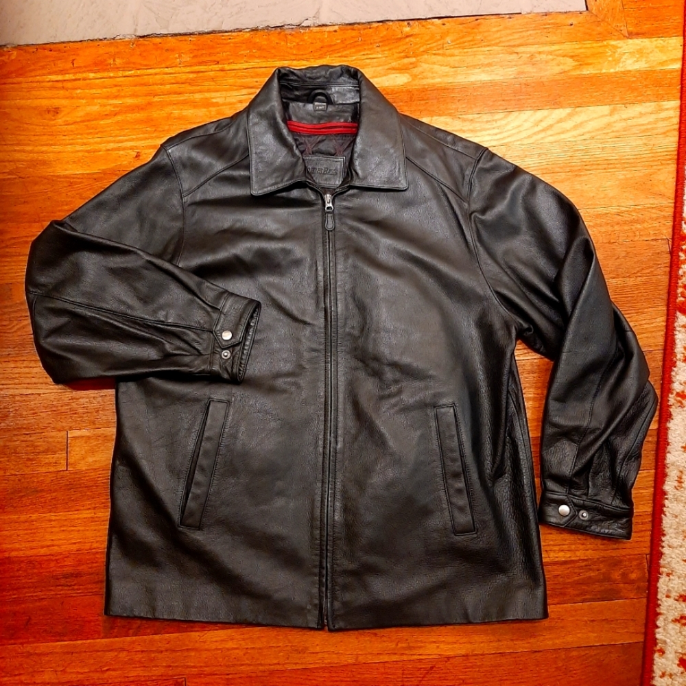 St. John's Bay leather coat
